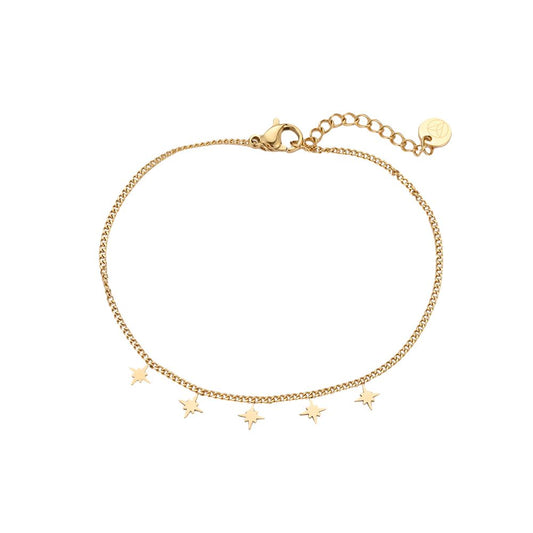 Stars armband goud