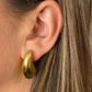 Grote druppel oorbellen goud