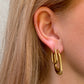 Chunky oorbellen goud
