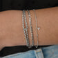 Schakel plat armband zilver