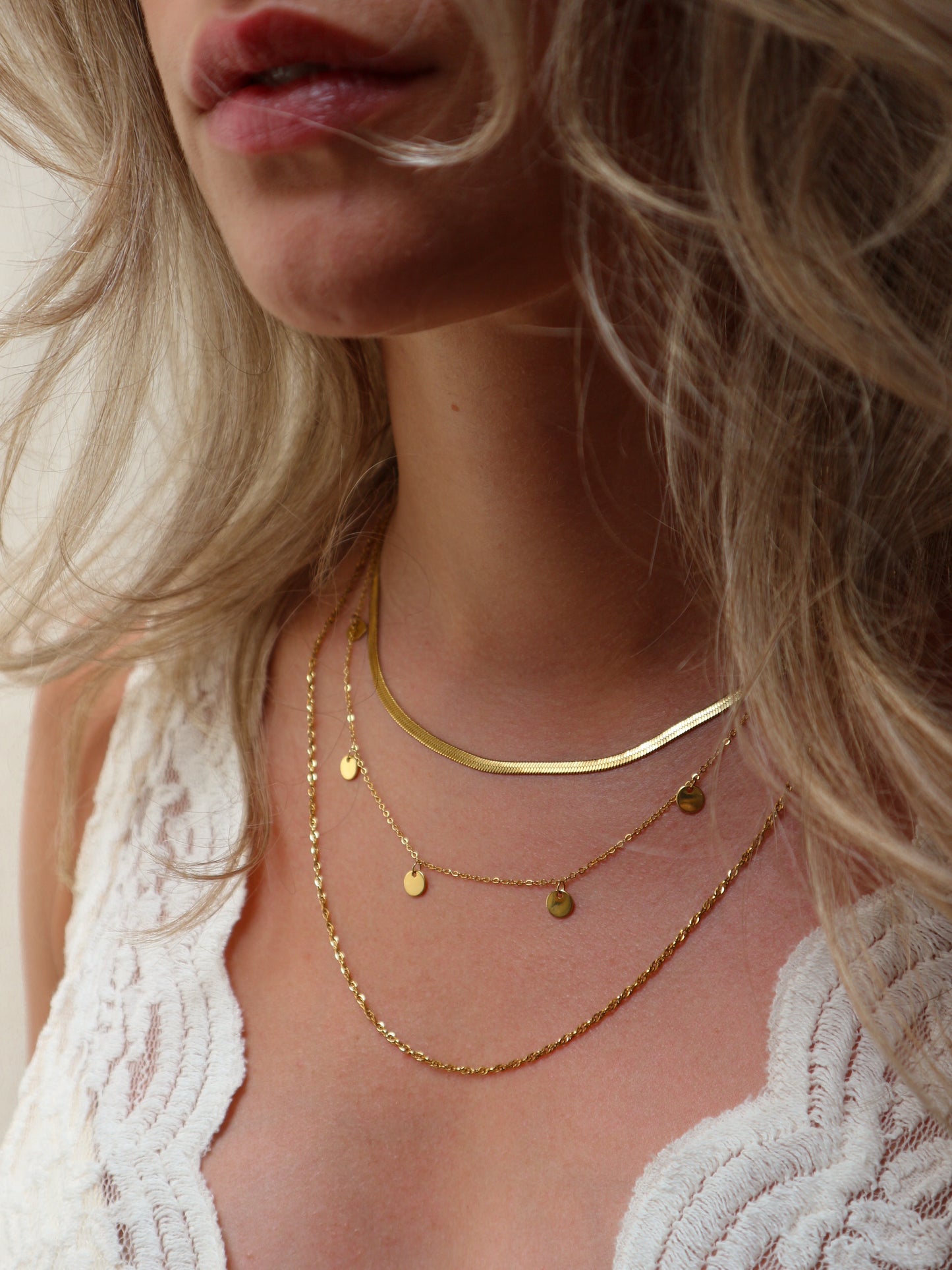 Minimalistische ketting goud