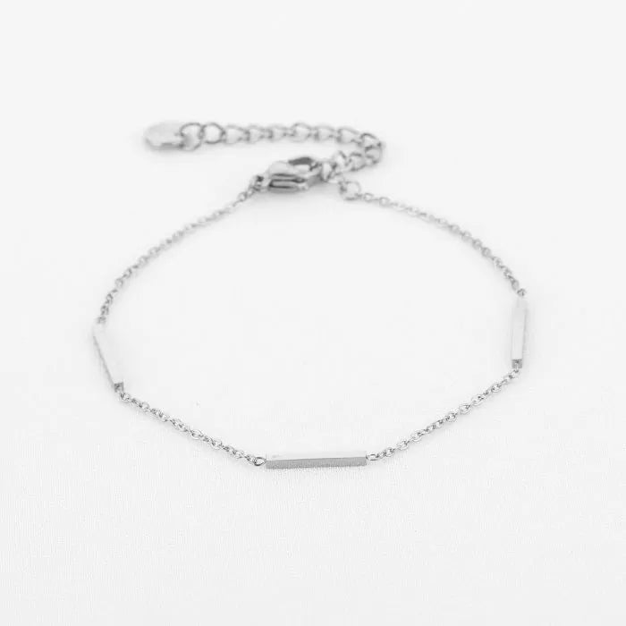 Bar armband zilver