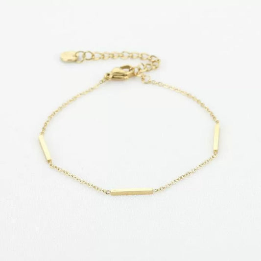 Bar armband goud